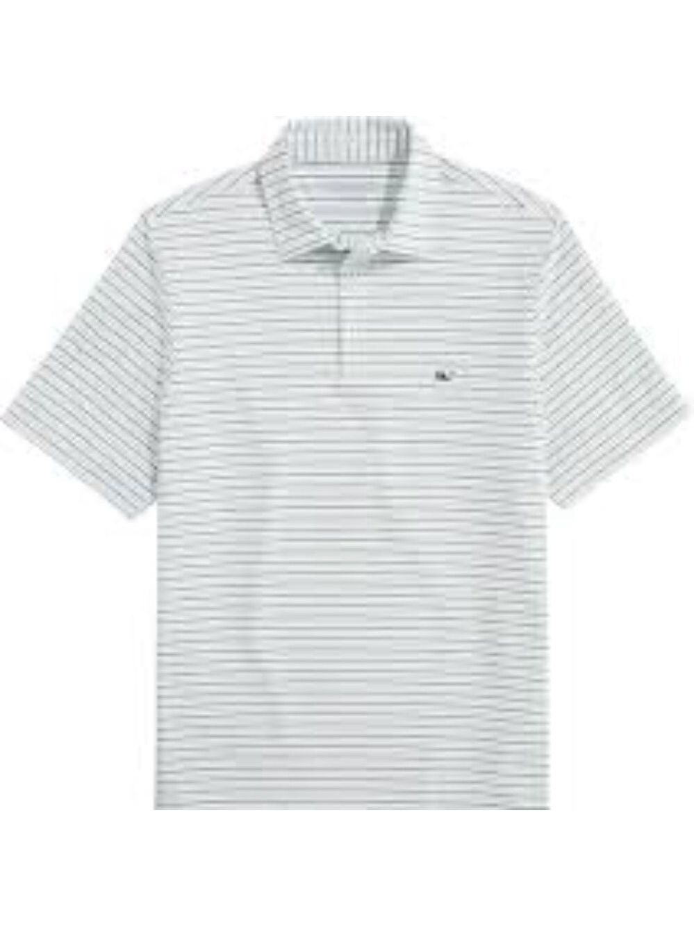 Vineyard Vines On the Go Sankaty Polo Striped Print Short Sleeve Shirt NWOT